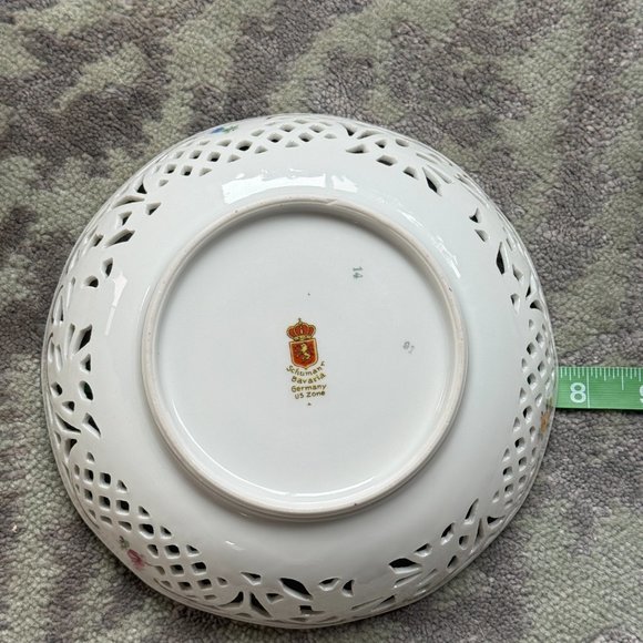 Schumann Bavaria Porcelain Pierced Decorative Plate - Picture 6 of 9